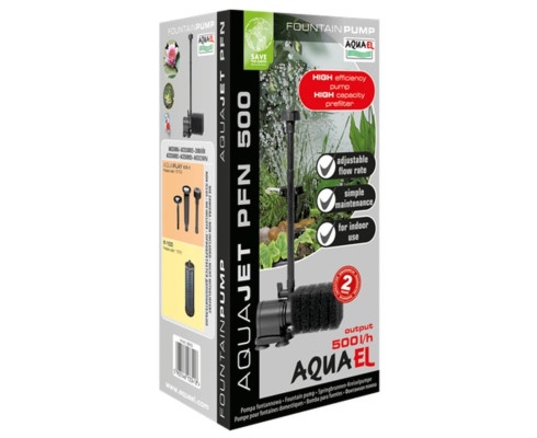 Насос фонтанный Aquael AQUAJET PFN 500 с губкой, 4,4 Вт