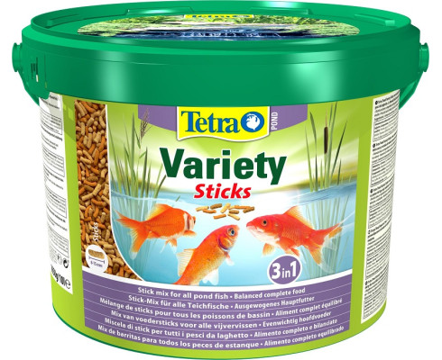 Корм для прудовых рыб Tetra Pond Variety Sticks палочки, 10 л
