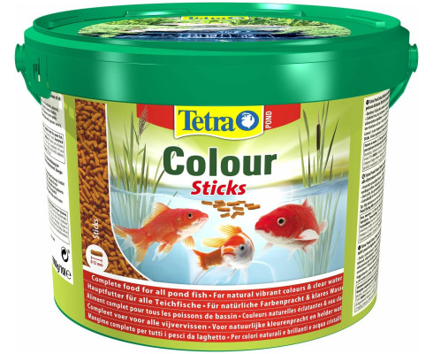 Корм для прудовой рыбы Tetra Pond Colour Sticks, 10 л