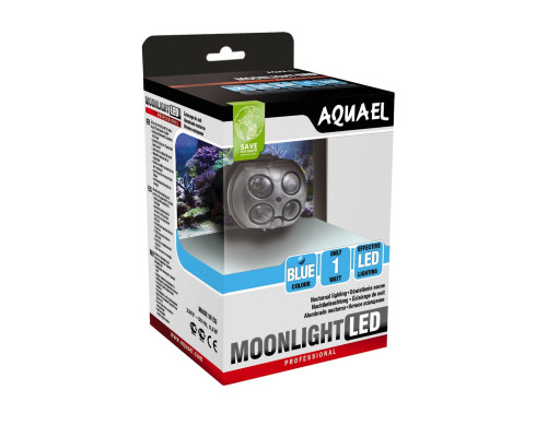 Светильник для аквариума AQUAEL MOONLIGHT LED 1 Вт, черный