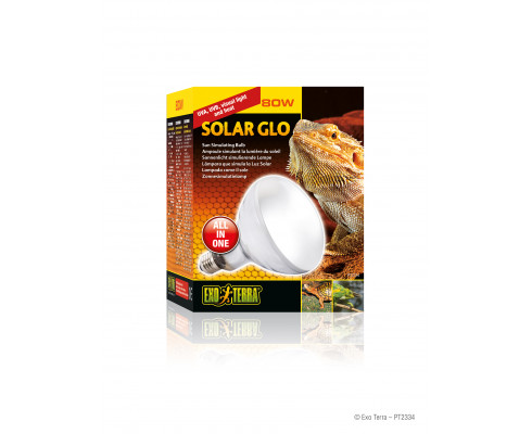 Лампа накаливания для террариума Exo Terra Solar Glo, 80 Вт