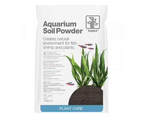 Грунт почвенный Tropica Aquarium Soil Powder (мелкие гранулы), 3 л ( 3 кг)