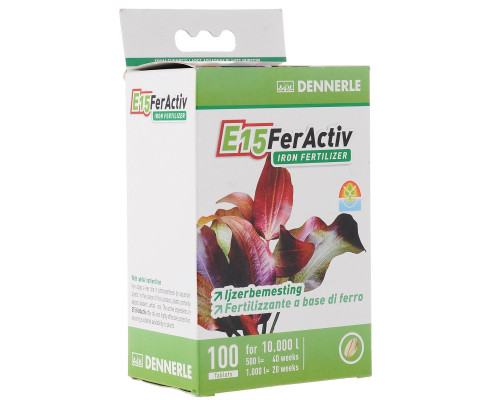 Удобрение для растений Dennerle E15 FerActiv 100 таблеток